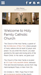 Mobile Screenshot of churchholyfamily.org